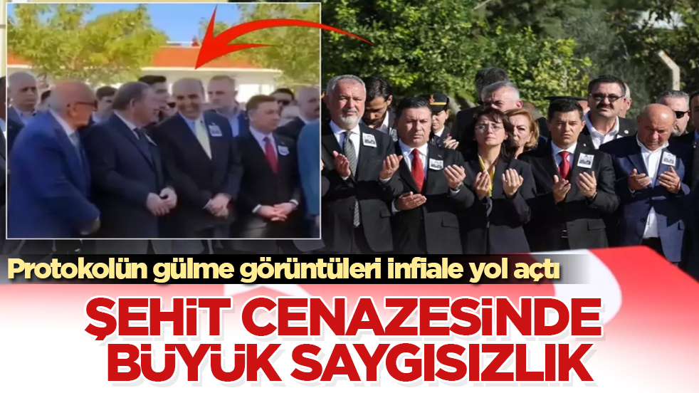 Bu işin partisi-patırtısı yok... Şehit cenazesinde büyük saygısızlık: Protokolün gülme görüntüleri infiale yol açtı
