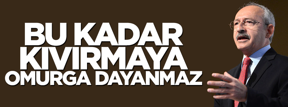 Bu kadar kıvırmaya omurga dayanmaz