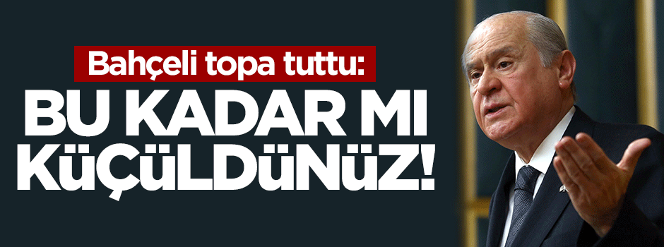Bu kadar mı küçüldünüz