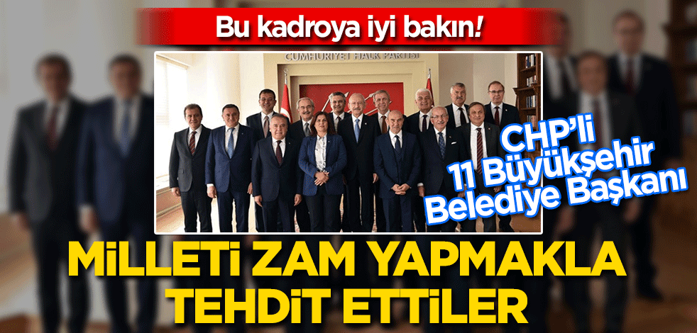 Bu kadroya iyi bakın! Milleti zam yapmakla tehdit ettiler