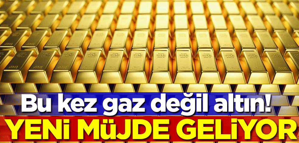 Bu kez gaz değil altın! Yeni müjde geliyor