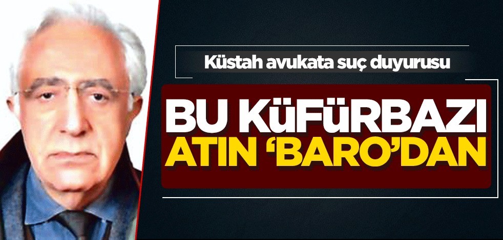 Bu küfürbazı atın ‘baro’dan