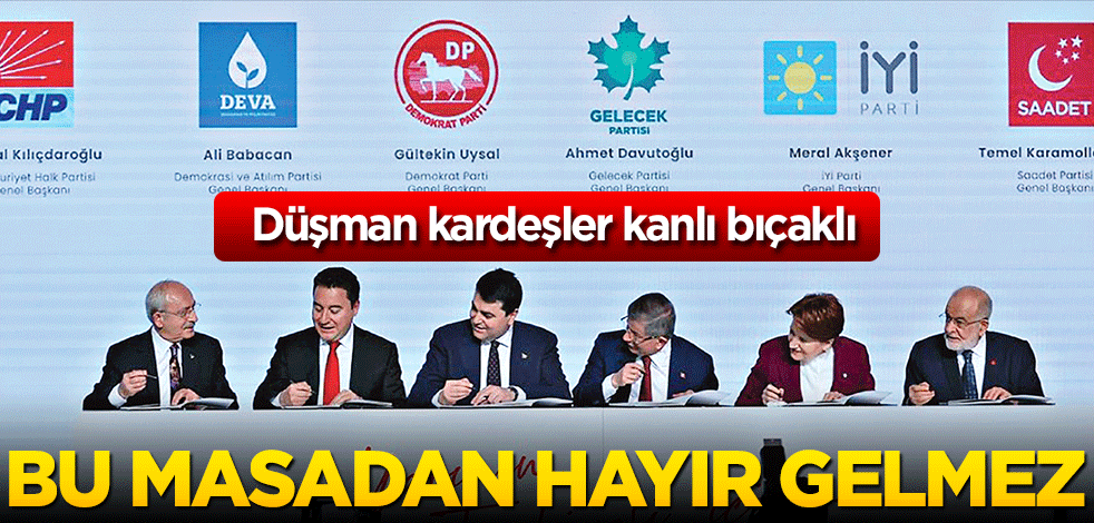 Bu masadan hayır gelmez
