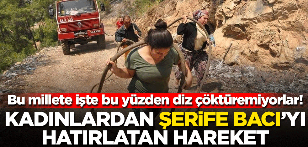 Bu millete işte bu yüzden diz çöktüremiyorlar! Kadınlardan Şerife Bacı’yı hatırlatan hareket