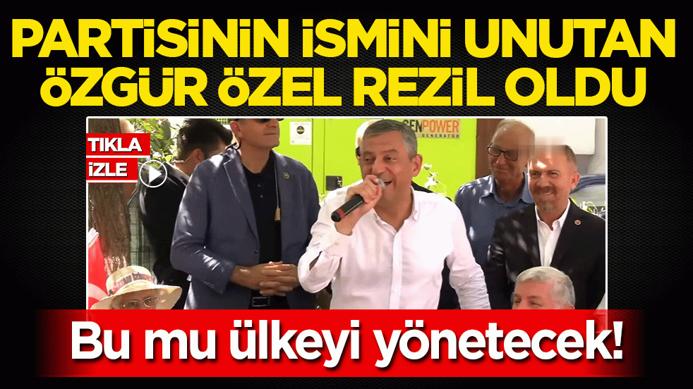 Bu mu ülkeyi yönetecek! Partisinin ismini unutan Özel, kürsüde rezil oldu