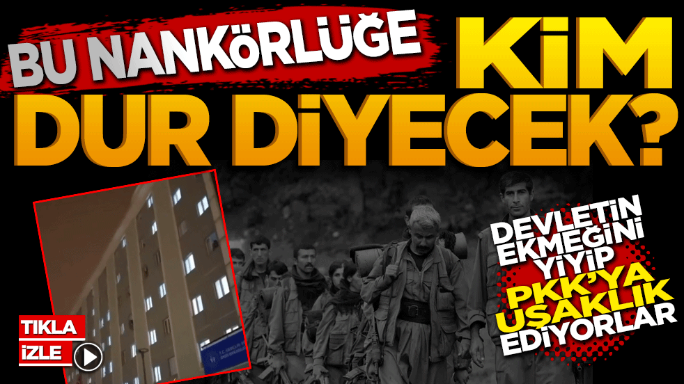 Bu nankörlüğe kim dur diyecek? Devletin ekmeğini yiyip PKK’ya uşaklık ediyorlar