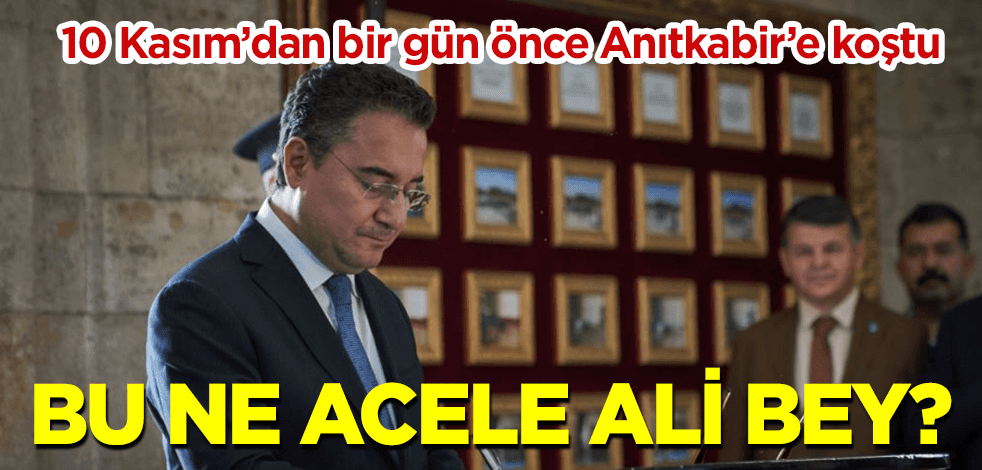 Bu ne acele Ali Bey? Babacan'dan "En Atatürkçü benim" mesajı
