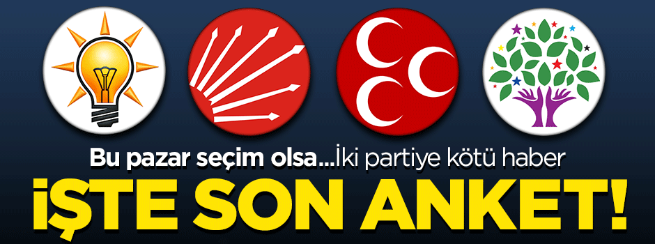 Bu pazar seçim olsa kim ne kadar oy alıyor?
