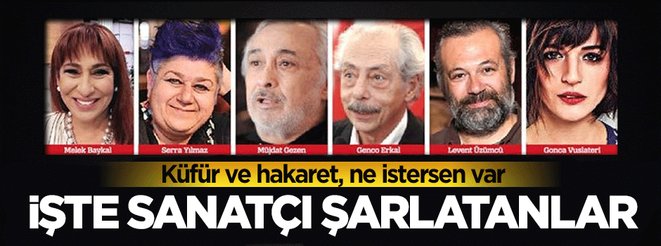 Bu şarlatanlara göre sanat topluma hakaret etmek içindir