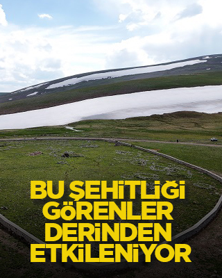 Bu şehitliği görenler derinden etkileniyor