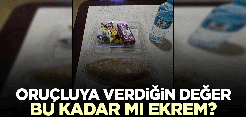 Bu sofra ne Ekrem? Oruç tutanla alkol alana ayrı muamele!