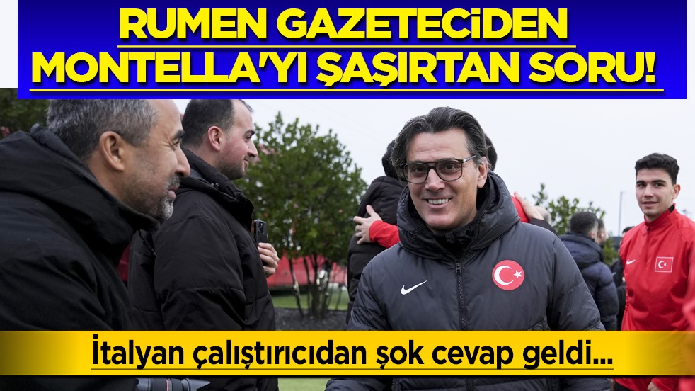 Bu soru abandone etti... Rumen gazeteciden Vincenzo Montella'yı şaşırtan soru! 