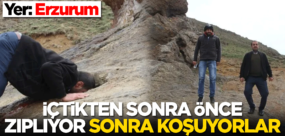 Bu suyu içenler önce zıplıyor, sonra koşuyorlar