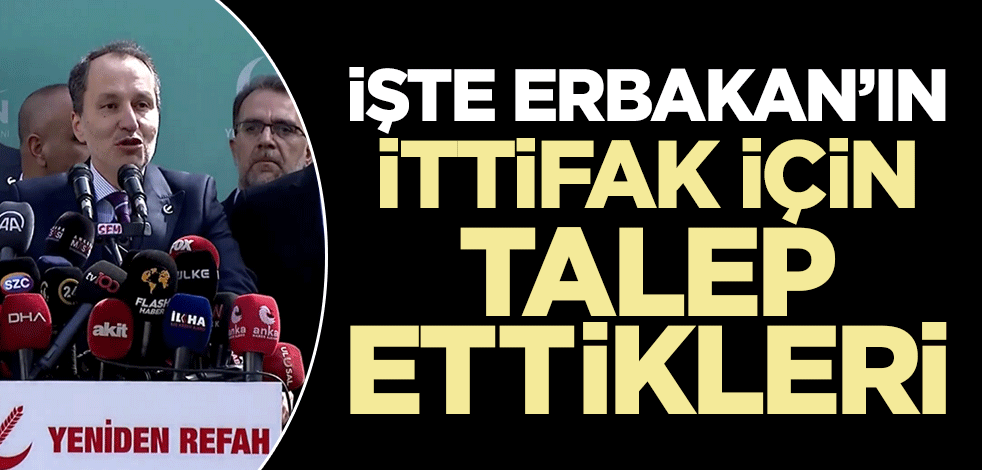 Bu talepleri iyi oku Temel Karamollaoğlu!