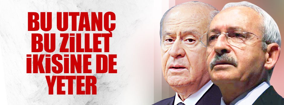 Bu utanc bu zillet ikisine de yeter