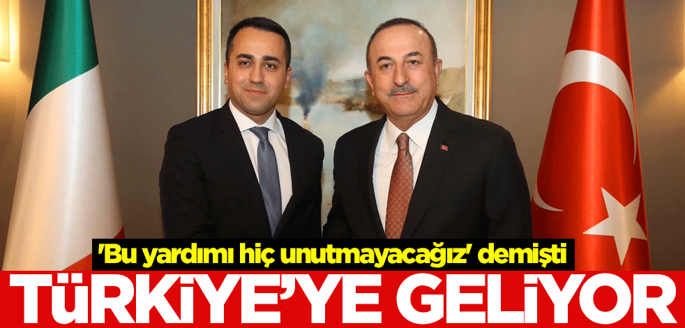 'Bu yardımı hiç unutmayacağız' demişti, Türkiye'ye geliyor