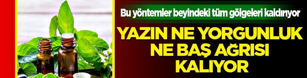 Bu yöntemler tutar: Beyindeki tüm gölgeleri kaldırıyor! Yazın bizi rahatsız eden ne yorgunluk ne baş ağrısı kalıyor...