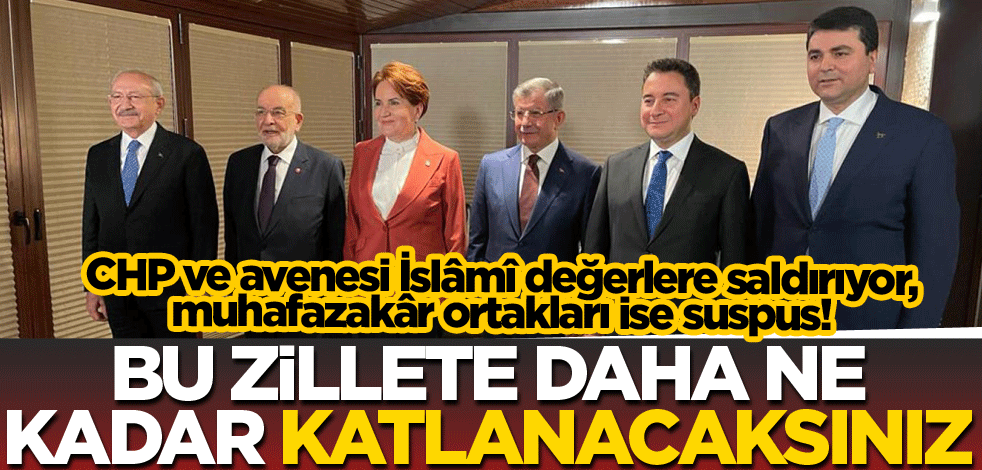 Bu zillete daha ne kadar katlanacaksınız