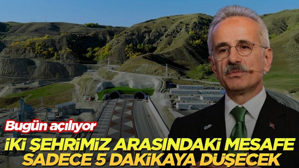 Bugün açılıyor! İki şehrimiz arasındaki mesafe sadece 5 dakikaya düşecek