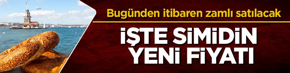 Bugünden itibaren zamlı olarak satılacak! İşte simidin yeni fiyatı