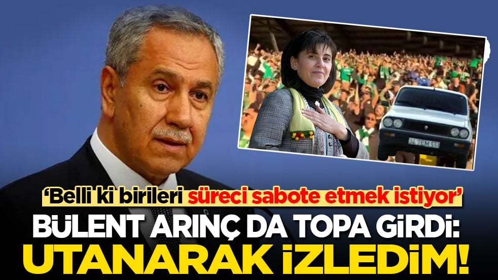 Bülent Arınç da topa girdi: Utanarak izledim! Belli ki birileri süreci sabote etmek istiyor