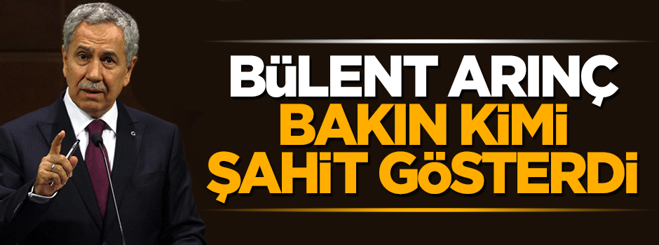 Bülent Arınç firari FETÖ'cü Harun Tokak'ı şahit gösterdi
