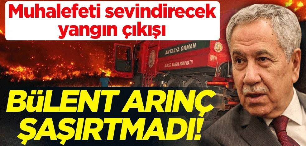 Bülent Arınç şaşırtmadı! Muhalefeti sevindirecek yangın çıkışı