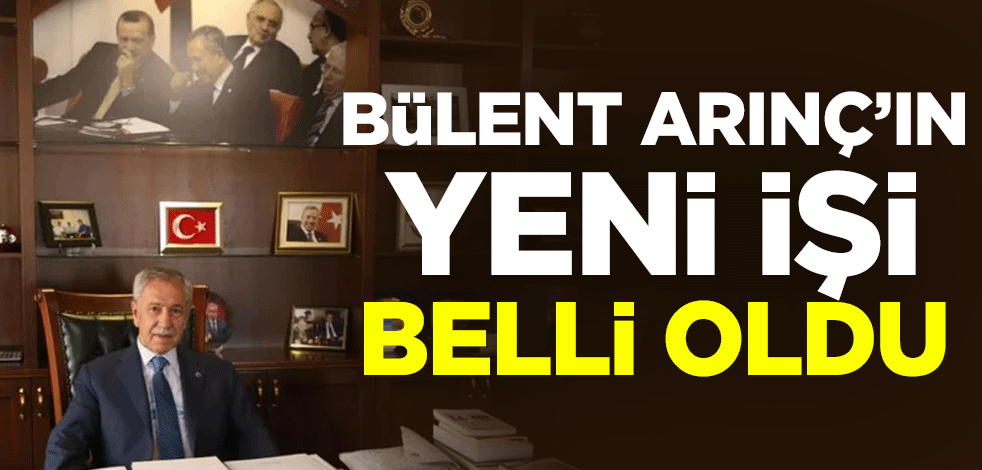 Bülent Arınç'ın yeni işi belli oldu