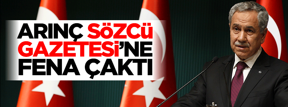 Bülent Arınç'tan sözcü tokat gibi cevap