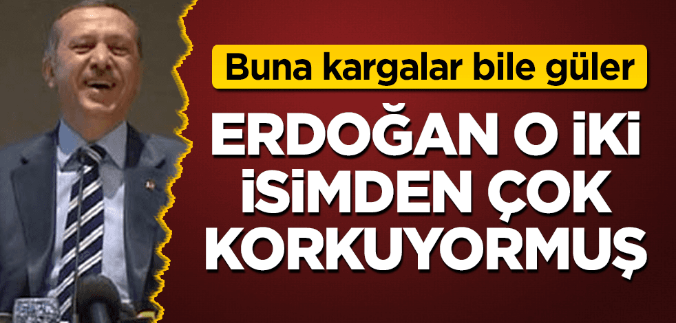 Buna kargalar bile güler! Erdoğan onlardan çok korkuyormuş