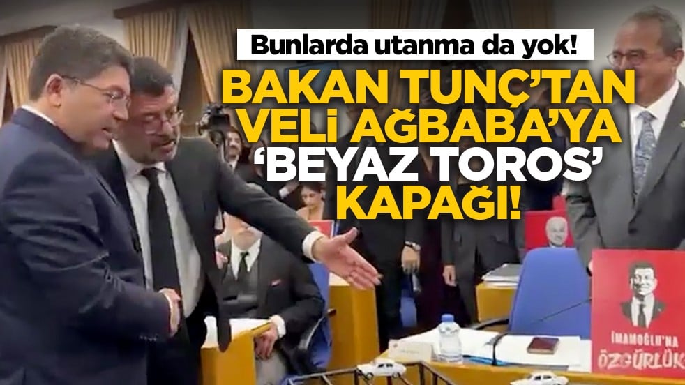 Bunlar da utanma da yok! Bakan Tunç’tan Veli Ağbaba’ya ‘Beyaz Toros’ Kapağı!