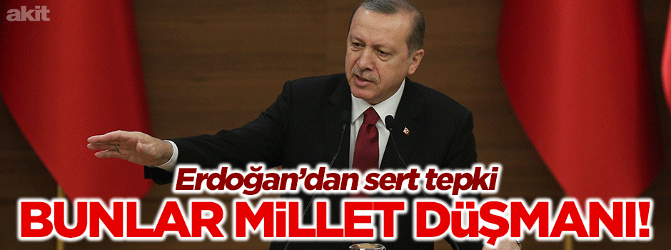 Bunlar millet düşmanı