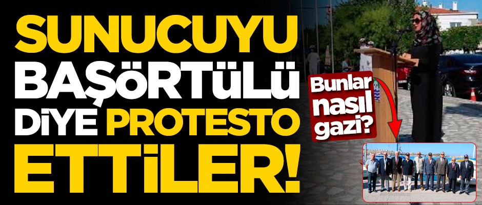 Bunlar nasıl gazi? Sunucuyu başörtülü diye protesto ettiler