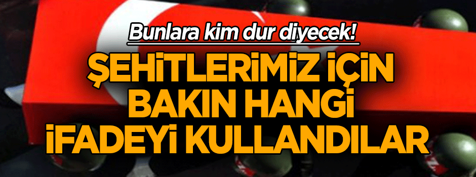 Bunlara kim dur diyecek? Afrin'de şehit olan askerlerimiz için 'şehit' diyemediler!