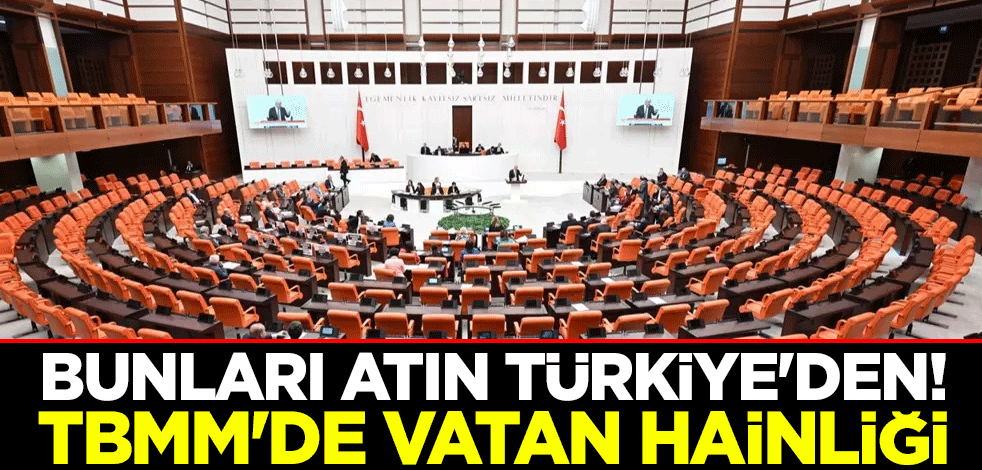 Bunları atın Türkiye'den! DEM Parti'den TBMM'de vatan hainliği!