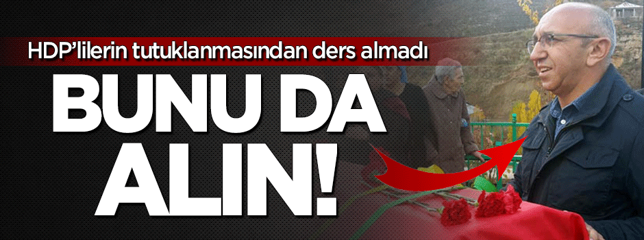 Bunu da alın! HDP'li vekil terörist cenazesinde