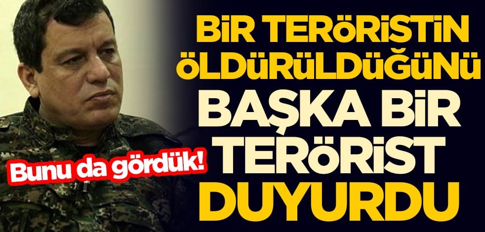 Bunu da gördük! Bir teröristin öldürüldüğünü başka bir terörist duyurdu