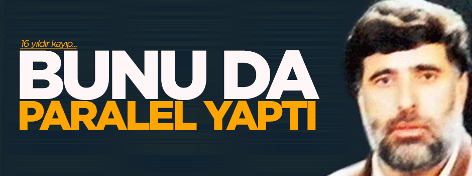 Bunu da paralel yapı yaptı