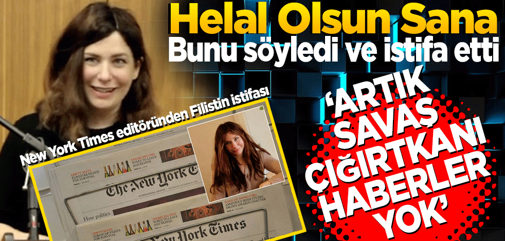 Bunu söyledi ve istifa etti
