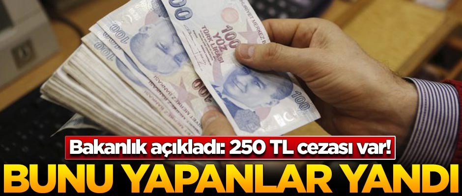 Bunu yapanlar dikkat! 250 TL cezası var