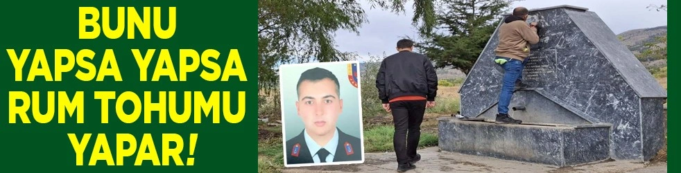 Bunu yapsa yapsa Rum tohumu yapar. Şehide saygısızlık!