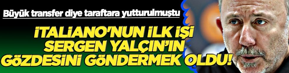 Bunu yaptı ya taraftarın gönlünde taht kurdu bile.. Sergen Yalçın'ın gözdesiydi!