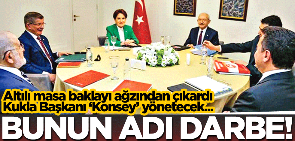 Bunun adı darbe!