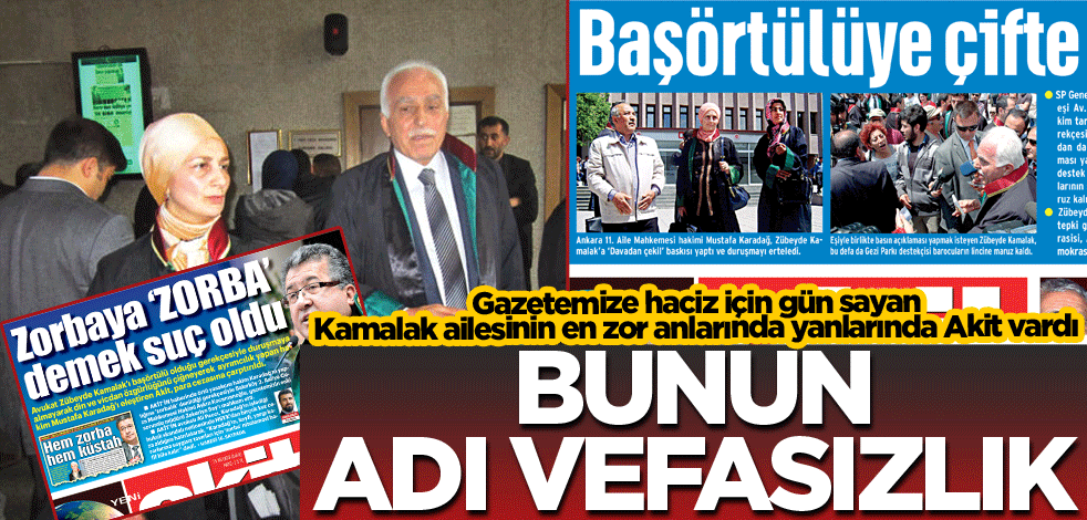 Bunun adı vefasızlık!