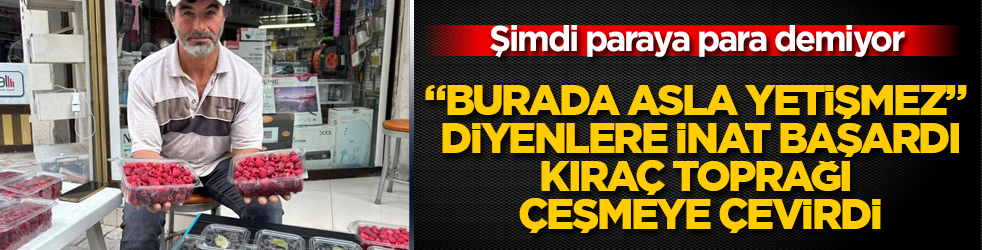 "Burada asla yetişmez" diyenlere inat başardı, kıraç toprağı çeşmeye çevirdi! Şimdi paraya para demiyor