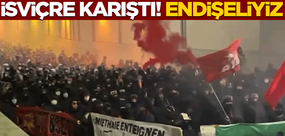 Burası İsviçre!.. Polisle göstericiler çatıştı