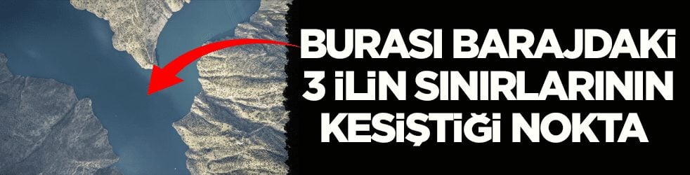 Burası Karakaya Barajı! 3 ilin sınırlarının kesiştiği nokta böyle görüntülendi