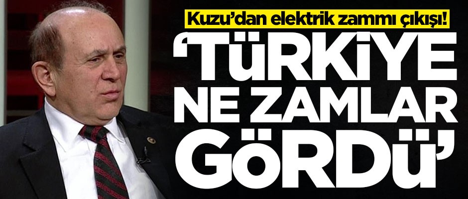 Burhan Kuzu'dan elektrik zammı açıklaması!