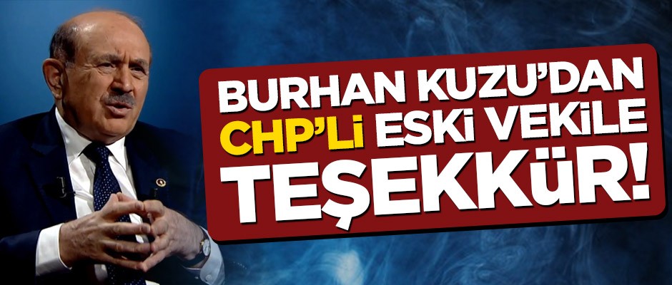 Burhan Kuzu Mehmet Sevigen’e teşekkür etti
