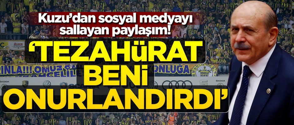 Burhan Kuzu’dan sosyal medyayı sallayan Fenerbahçe paylaşımı! "Tezahürat beni onurlandırdı"
